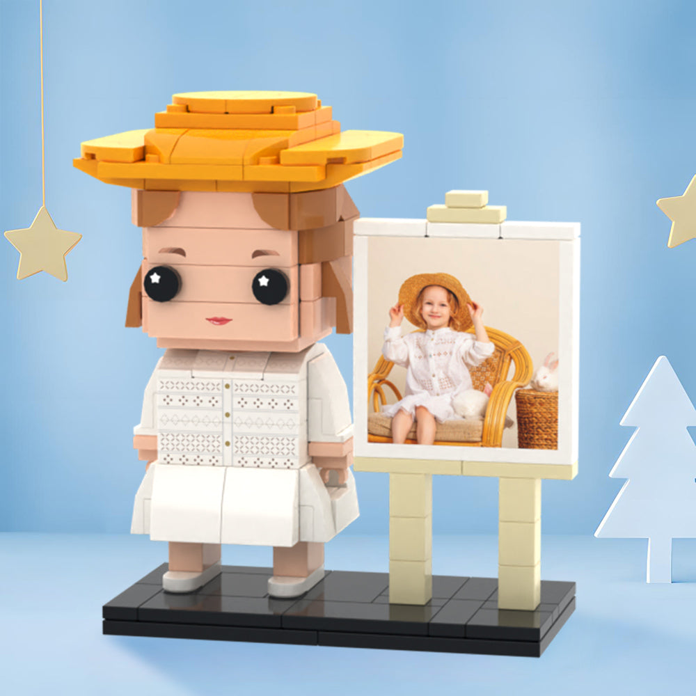 Gifts for Kids Full Body Customizable 1 Person Custom Brick with Frame Figures Small Particle Block Toy