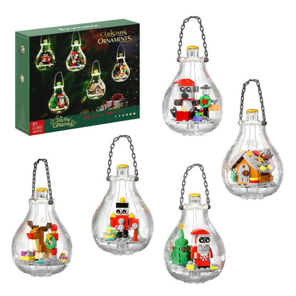 Christmas Building Block Ornament Christmas Tree Block Balls Christmas Gift for Family