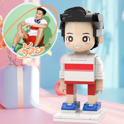 Surprise Gifts: Unique expressions of love: Personalized couple Duddu Brick Figures for surprise customization, single-person Duddu Brick Figures for couples' photo customization, DIY Duddu Brick Figures ornaments for wedding and Valentine's Day gifts.