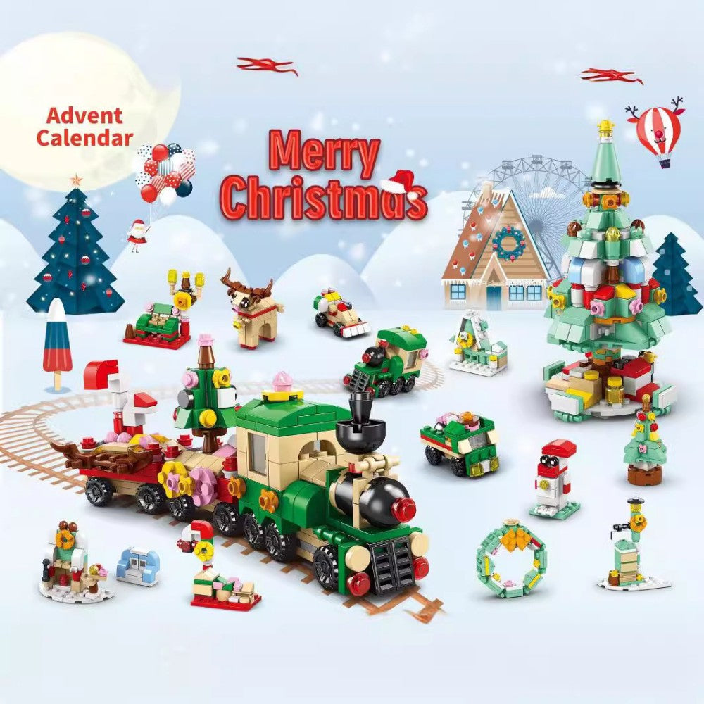 Christmas Building Blocks 12 Day Countdown Calendar Gift Box for 6-12 Year Olds 6 in 1 Christmas Gifts