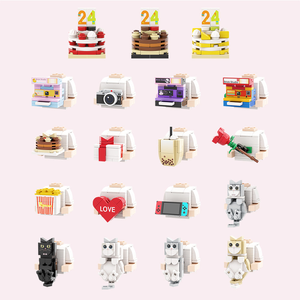 Birthday Gfits for Him Custom Brick Figures Personalized Sitting Brick Figures Small Particle Block Toy