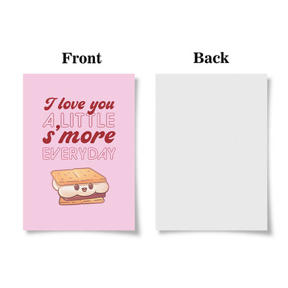 Funny I Love You S'more Cute Pun Valentine's Day Card