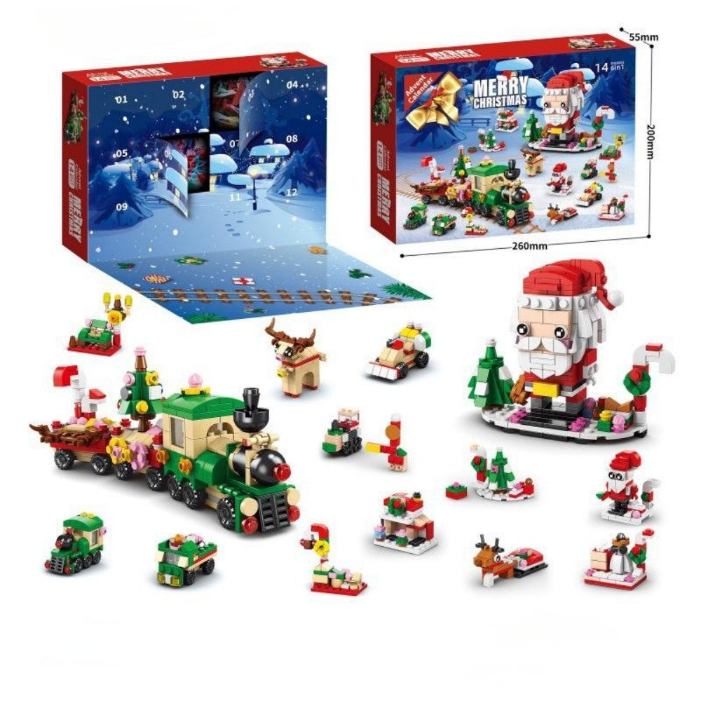 Christmas Building Blocks 12 Day Countdown Calendar Gift Box for 6-12 Year Olds 6 in 1 Christmas Gifts