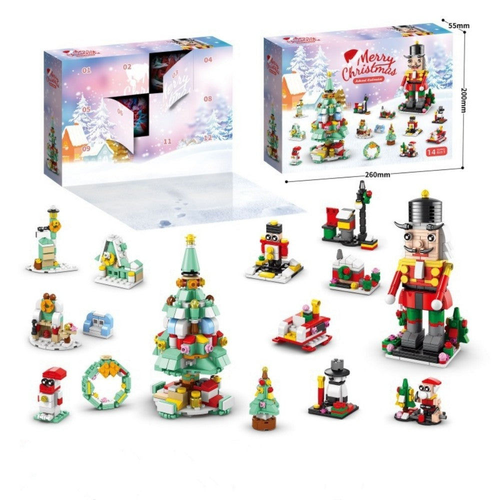 Christmas Building Blocks 12 Day Countdown Calendar Gift Box for 6-12 Year Olds 6 in 1 Christmas Gifts