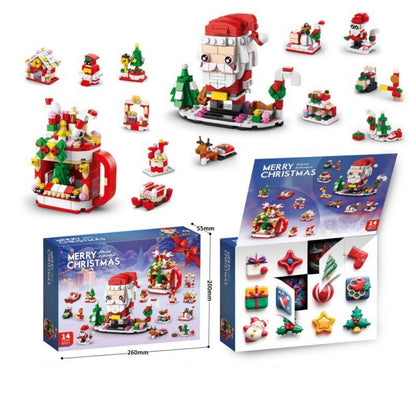 Christmas Building Blocks 12 Day Countdown Calendar Gift Box for 6-12 Year Olds 6 in 1 Christmas Gifts