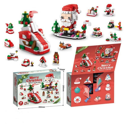 Christmas Building Blocks 12 Day Countdown Calendar Gift Box for 6-12 Year Olds 6 in 1 Christmas Gifts