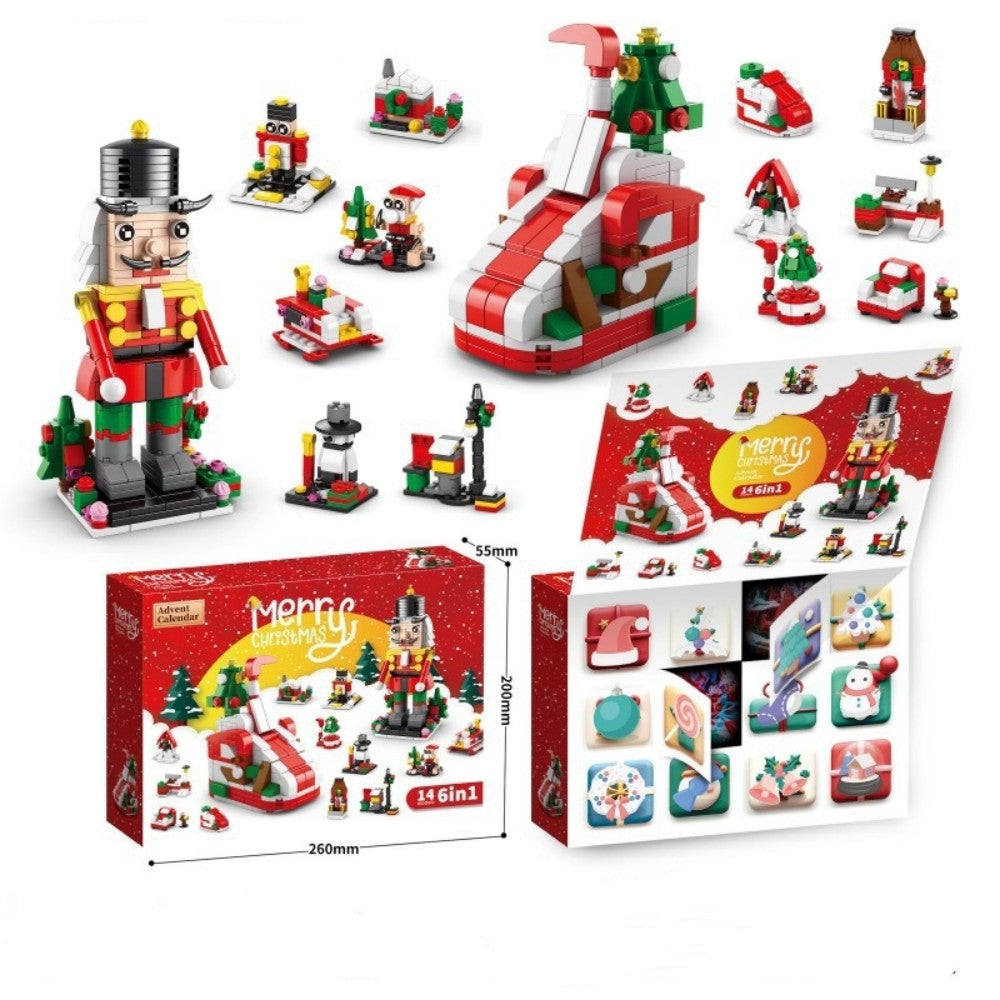 Christmas Building Blocks 12 Day Countdown Calendar Gift Box for 6-12 Year Olds 6 in 1 Christmas Gifts