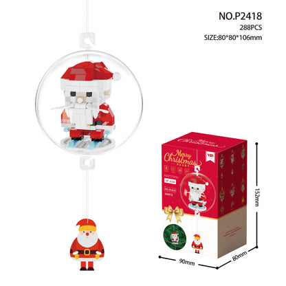 Christmas Themed Building Block Ornaments Perfect Christmas Tree Stocking Perfect For Christmas Gift Exchange Themes