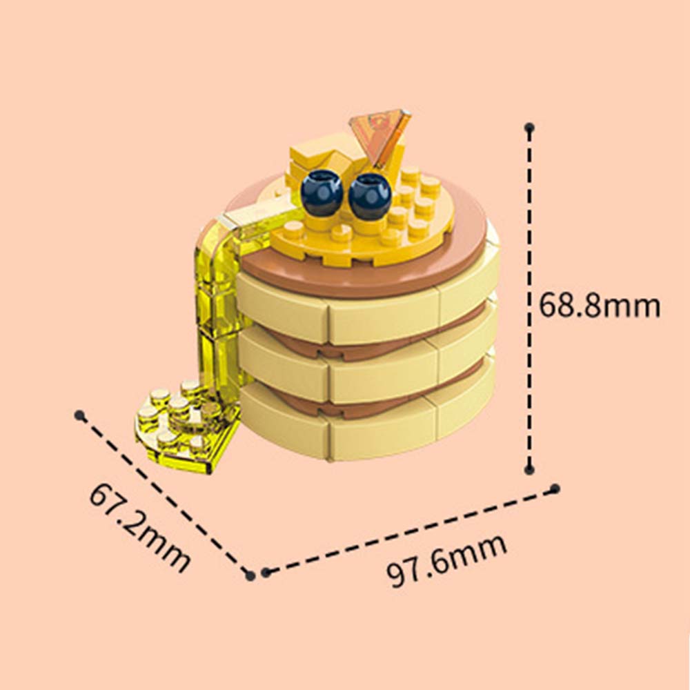 デザートケーキをテーマにしたビルディングブロックセット。お子様やお友達へのクリエイティブなDIY組み立ておもちゃギフト。