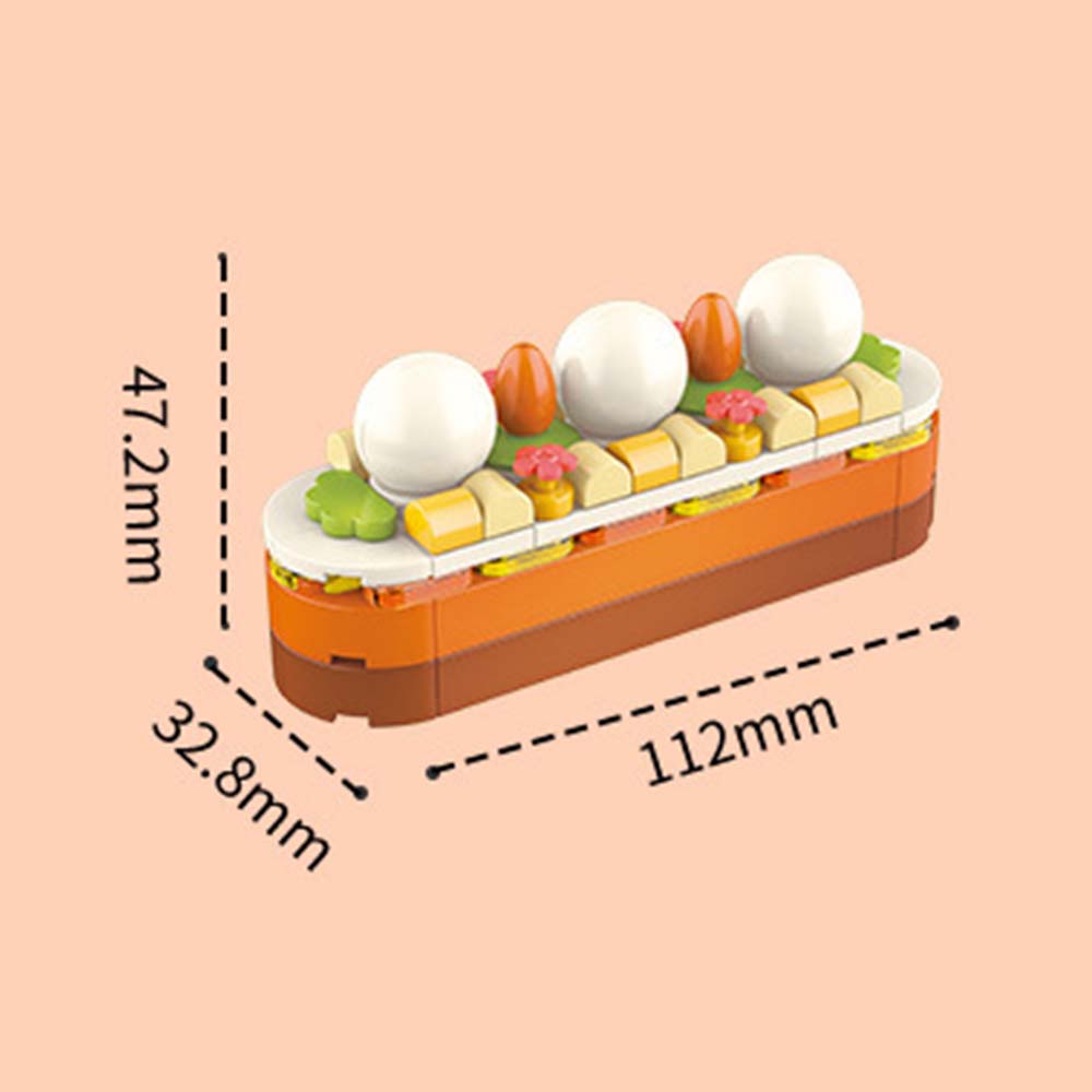 デザートケーキをテーマにしたビルディングブロックセット。お子様やお友達へのクリエイティブなDIY組み立ておもちゃギフト。