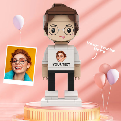 Valentine's Day Gifts Custom Brick Figures Personlized Face & Text Brick Figures