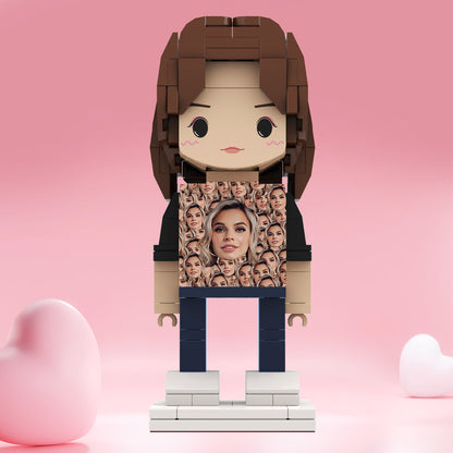 Valentine's Day Gifts Custom Brick Figures Personlized Mash Face Brick Figures