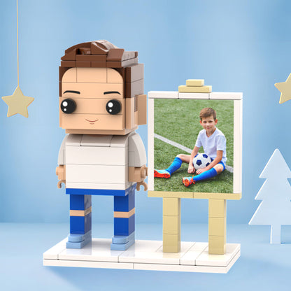 Surprise Gifts for Kids Full Body Customizable 1 Person Custom Brick with Frame Figures Small Particle Block Toy