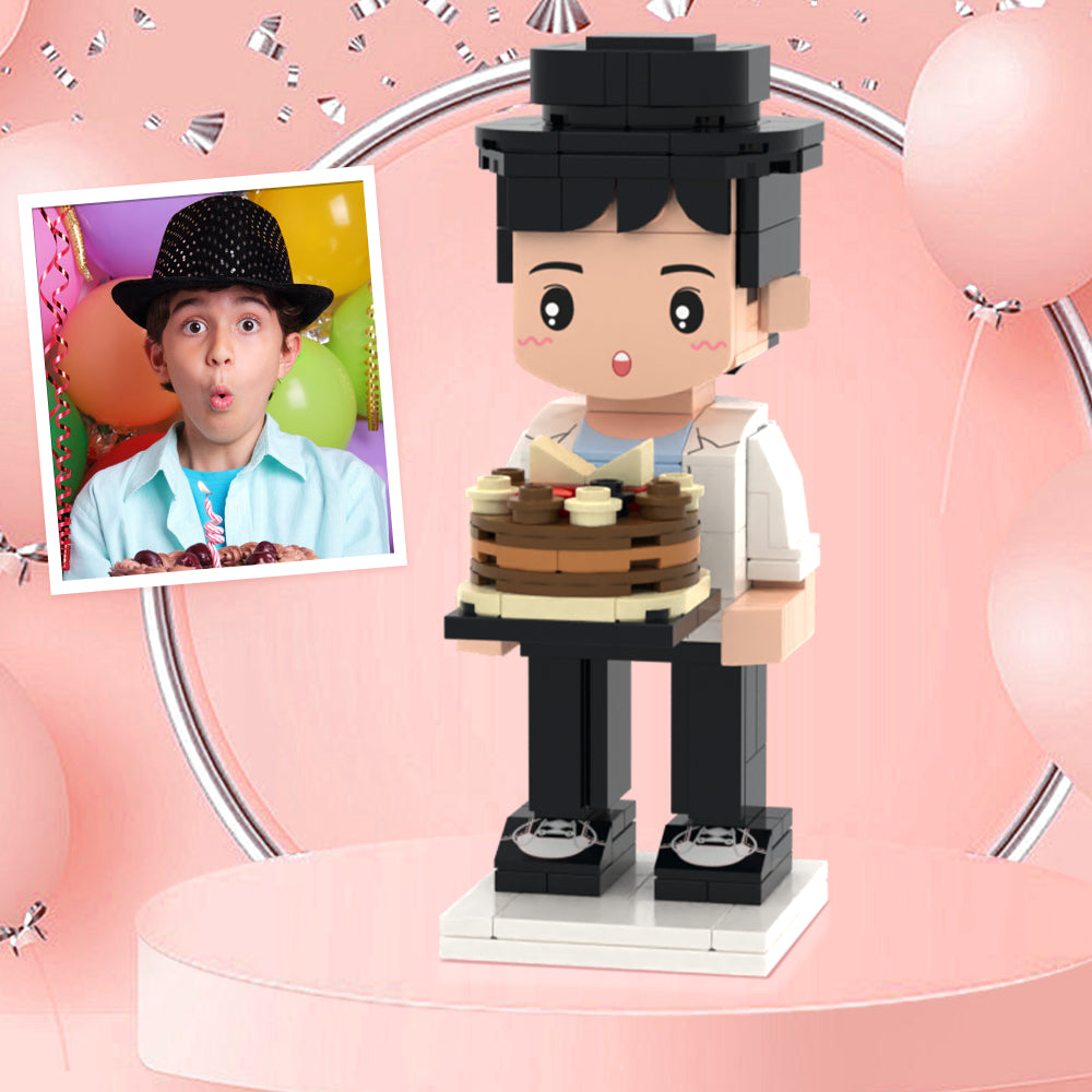 Surprise Birthday Gifts  for Kids Full Body Customizable 1 Person Brick Figures Custom Cute Brick Figures