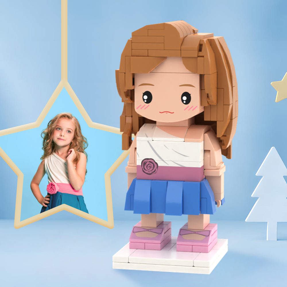 Gifts  for Kids Full Body Customizable 1 Person Brick Figures Custom Cute Brick Figures