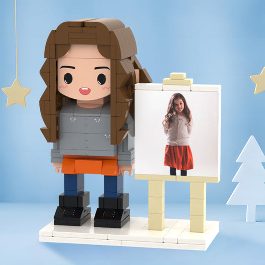 Surprise Gifts for Kids Full Body Custom 1 Person Brick Figures Custom Brick Figures with Frame